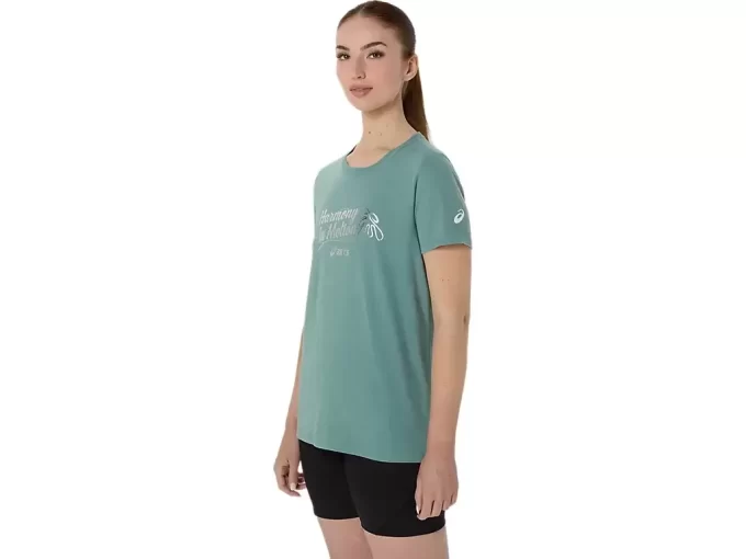 CAMISETA FEMININA ASICS FOIL DE MANGA CURTA CAMISETA FEMININA ASICS FOIL DE MANGA CURTA
