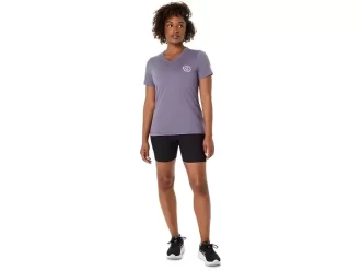CAMISETA FEMININA ASICS NATURE DE MANGA CURTA COM DECOTE EM V