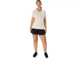 CAMISETA FEMININA ASICS NATURE DE MANGA CURTA COM DECOTE EM V