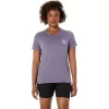 CAMISETA FEMININA ASICS NATURE DE MANGA CURTA COM DECOTE EM V CAMISETA FEMININA ASICS NATURE DE MANGA CURTA COM DECOTE EM V