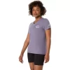 CAMISETA FEMININA ASICS NATURE DE MANGA CURTA COM DECOTE EM V CAMISETA FEMININA ASICS NATURE DE MANGA CURTA COM DECOTE EM V