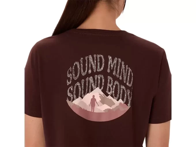 CAMISETA FEMININA ASICS NATURE DE MANGA CURTA COM DECOTE EM V CAMISETA FEMININA ASICS NATURE DE MANGA CURTA COM DECOTE EM V