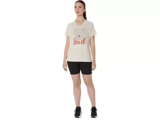 CAMISETA FEMININA COM DECOTE EM V E ESTAMPA DE GIRASSOL
