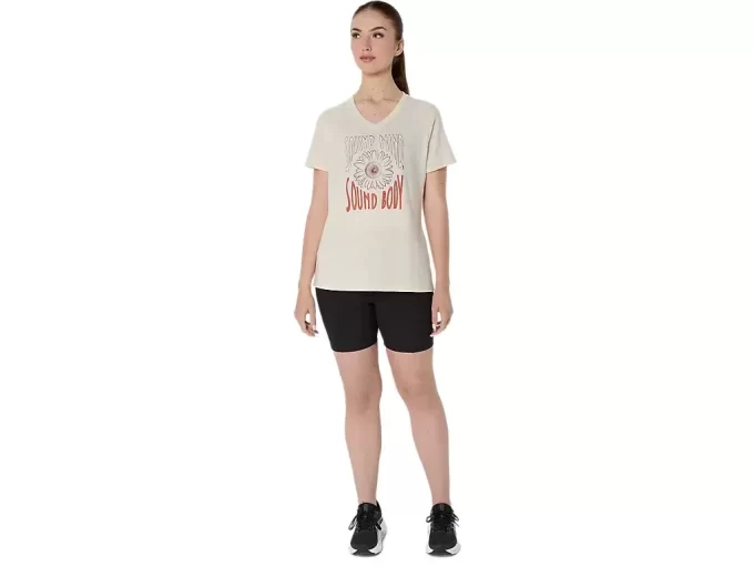 CAMISETA FEMININA COM DECOTE EM V E ESTAMPA DE GIRASSOL CAMISETA FEMININA COM DECOTE EM V E ESTAMPA DE GIRASSOL