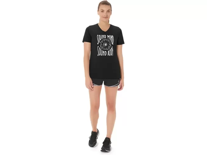 CAMISETA FEMININA COM DECOTE EM V E ESTAMPA DE GIRASSOL CAMISETA FEMININA COM DECOTE EM V E ESTAMPA DE GIRASSOL