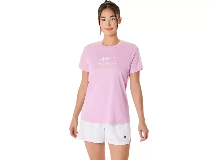 CAMISETA FEMININA COM ESTAMPA DE TÊNIS