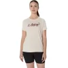 Camiseta feminina de manga curta com estampa floral da Asics Camiseta feminina de manga curta com estampa floral da Asics