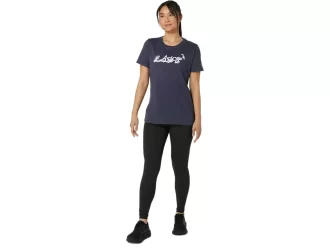 Camiseta feminina de manga curta com estampa floral da Asics