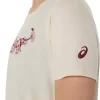 Camiseta feminina de manga curta com estampa floral da Asics Camiseta feminina de manga curta com estampa floral da Asics