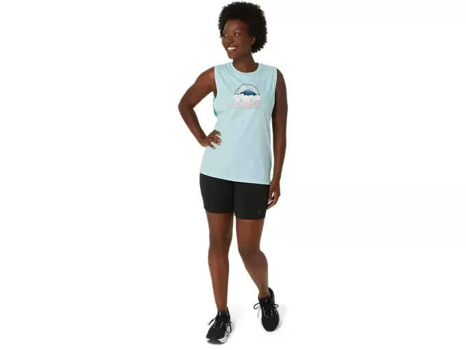 Camiseta regata feminina ASICS YOUR ADVENTURE Camiseta regata feminina ASICS YOUR ADVENTURE