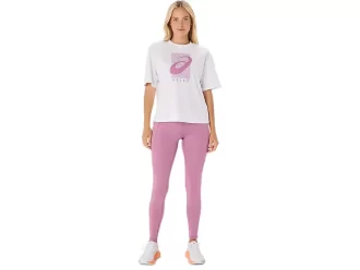 Camiseta Relaxada com Estampa Espiral Asics para Treino