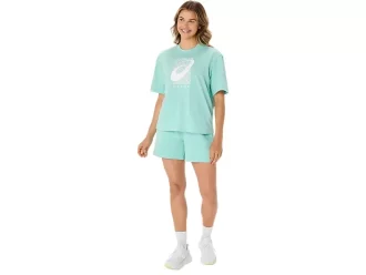 Camiseta Relaxada com Estampa Espiral Asics para Treino