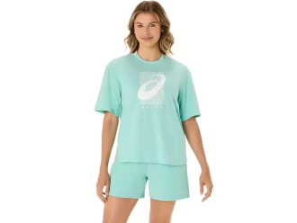 Camiseta Relaxada com Estampa Espiral Asics para Treino