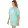 Camiseta Relaxada com Estampa Espiral Asics para Treino Camiseta Relaxada com Estampa Espiral Asics para Treino