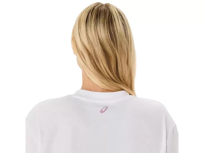 Camiseta Relaxada com Estampa Espiral Asics para Treino Camiseta Relaxada com Estampa Espiral Asics para Treino