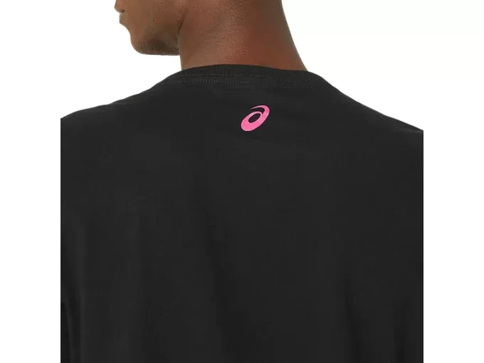 Camiseta unissex ASICS de atletismo com estampa.