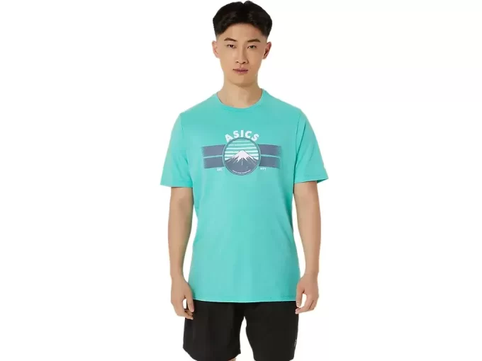 Camiseta unissex ASICS EST 1977 MOUNTAIN Camiseta unissex ASICS EST 1977 MOUNTAIN