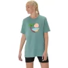 Camiseta unissex de manga curta ASICS PALM IN THE SUN Camiseta unissex de manga curta ASICS PALM IN THE SUN