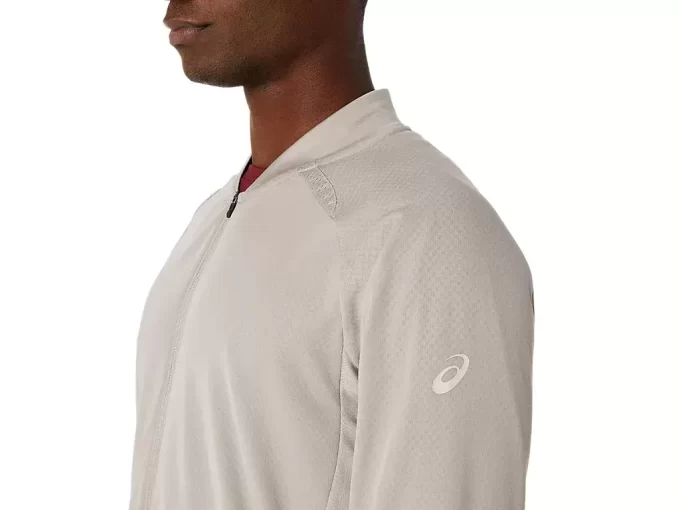 Jaqueta Actibreeze Jacquard Grid com Zíper Completo Jaqueta Actibreeze Jacquard Grid com Zíper Completo