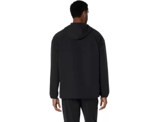 Jaqueta de tecido duplo com modelagem relaxada Jaqueta de tecido duplo com modelagem relaxada