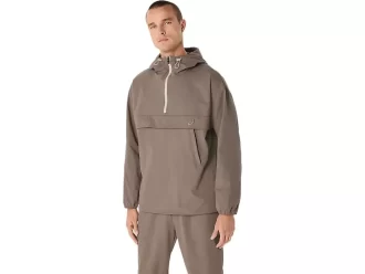 Jaqueta de tecido duplo com modelagem relaxada Jaqueta de tecido duplo com modelagem relaxada