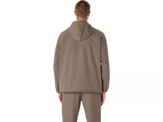 Jaqueta de tecido duplo com modelagem relaxada Jaqueta de tecido duplo com modelagem relaxada