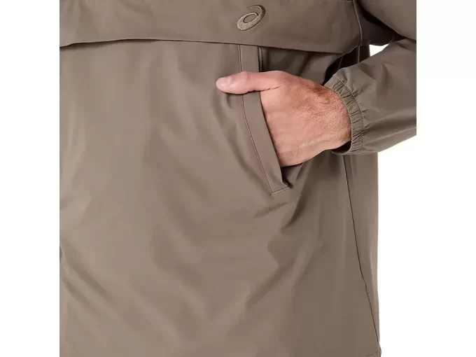 Jaqueta de tecido duplo com modelagem relaxada Jaqueta de tecido duplo com modelagem relaxada