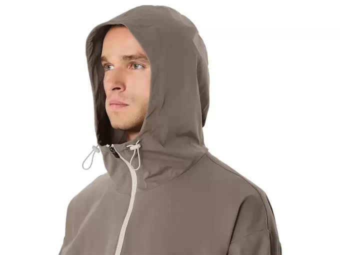 Jaqueta de tecido duplo com modelagem relaxada Jaqueta de tecido duplo com modelagem relaxada