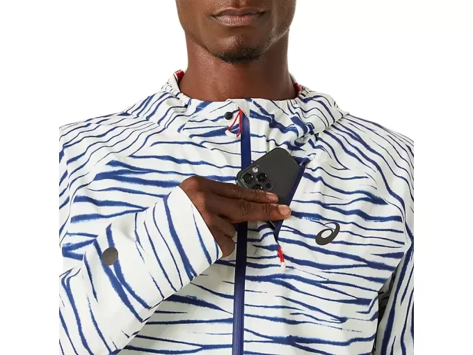 Jaqueta impermeável Metarun Shibori Jaqueta impermeável Metarun Shibori