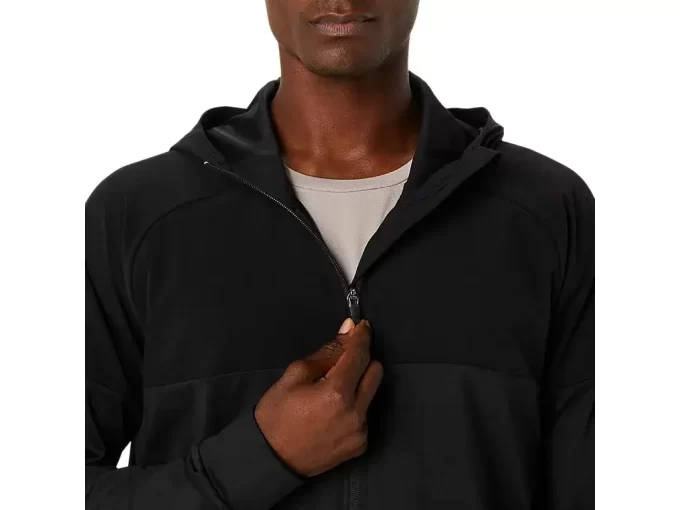 MOLETOM COM CAPUZ E ZÍPER COMPLETO EM MALHA MOLETOM COM CAPUZ E ZÍPER COMPLETO EM MALHA