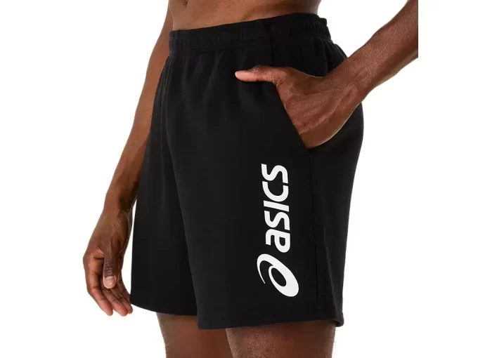 Shorts de moletom com logo da ASICS Shorts de moletom com logo da ASICS