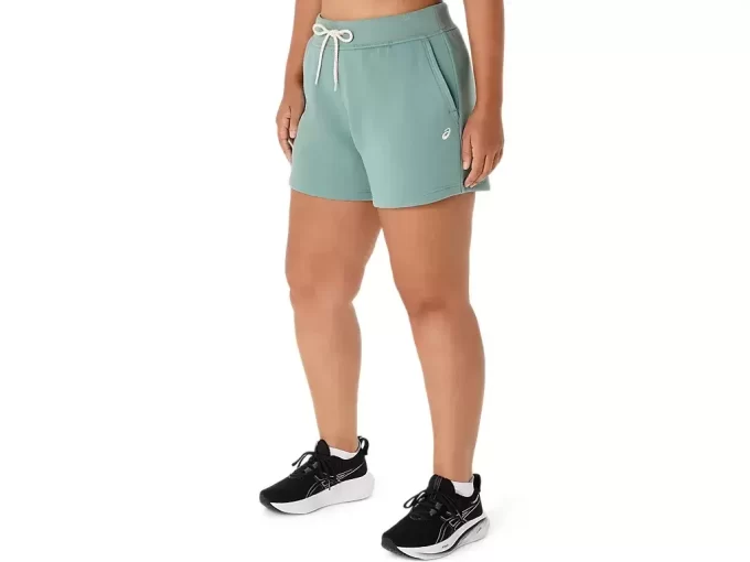 Shorts femininos de fleece Asics Sunday Sana Shorts femininos de fleece Asics Sunday Sana