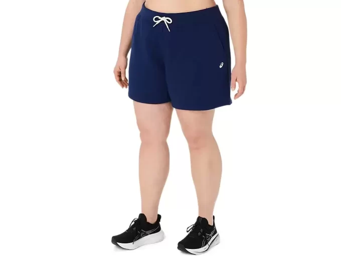 Shorts femininos de fleece Asics Sunday Sana Shorts femininos de fleece Asics Sunday Sana