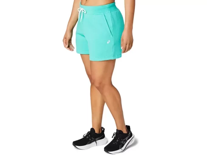 Shorts femininos de fleece Asics Sunday Sana Shorts femininos de fleece Asics Sunday Sana