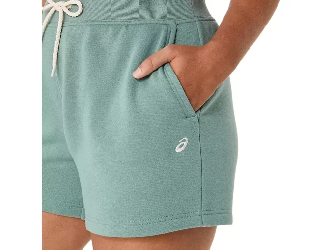 Shorts femininos de fleece Asics Sunday Sana Shorts femininos de fleece Asics Sunday Sana