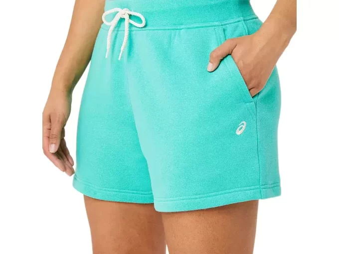 Shorts femininos de fleece Asics Sunday Sana Shorts femininos de fleece Asics Sunday Sana